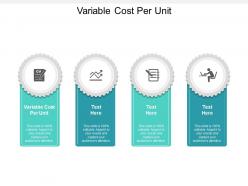Variable cost per unit ppt powerpoint presentation file layouts cpb