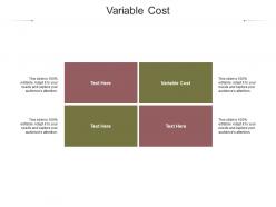 Variable cost ppt powerpoint presentation ideas design ideas cpb