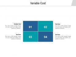 Variable cost ppt powerpoint presentation infographics portrait cpb