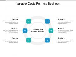 Variable costs formula business ppt powerpoint presentation infographic template slide cpb