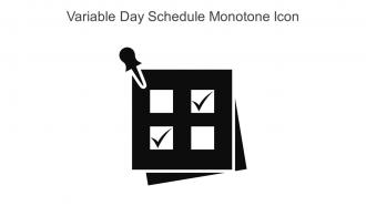 Variable Day Schedule Monotone Icon In Powerpoint Pptx Png And Editable Eps Format
