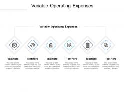 Variable operating expenses ppt powerpoint presentation model picture cpb