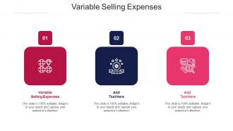 Variable Selling Expenses Ppt Powerpoint Presentation Model Outfit Cpb