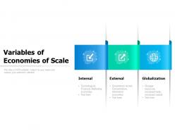 Variables of economies of scale
