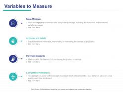 Variables to measure intentions ppt powerpoint presentation summary graphics template