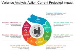 Variance analysis action current projected impact