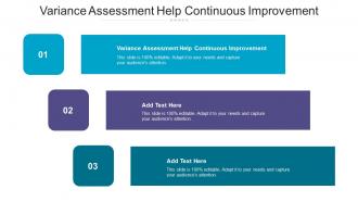 Variance Assessment Help Continuous Improvement Ppt Powerpoint Presentation Model Topics Cpb
