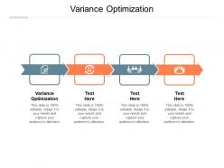 Variance optimization ppt powerpoint presentation summary icons cpb