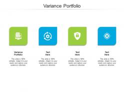 Variance portfolio ppt powerpoint presentation infographic template graphics pictures cpb