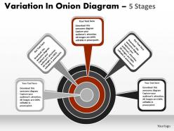 Variation in onion diagram with 5 stages