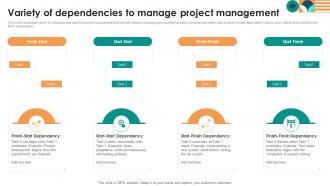 Variety Of Dependencies To Manage Project Management