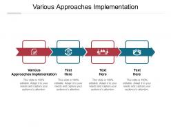 Various approaches implementation ppt powerpoint presentation file microsoft cpb