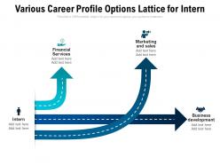 Various career profile options lattice for intern