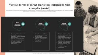 Various Forms Of Direct Marketing Campaigns With Comprehensive Summary Of Mass MKT SS V Graphical Impressive
