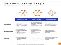 Various Global Coordination Strategies Ppt Infographic Template Themes