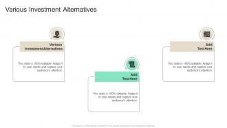 Various Investment Alternatives In Powerpoint And Google Slides Cpb