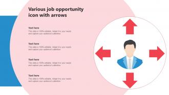 Various Job Opportunity Icon With Arrows