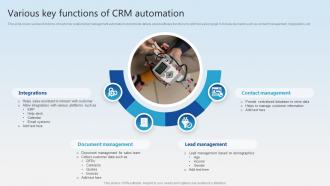Various Key Functions Of CRM Automation