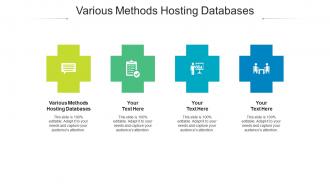 Various methods hosting databases ppt powerpoint presentation icon aids cpb