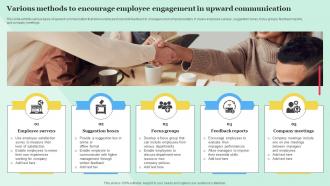 Various Methods To Encourage Employee Engagement In Upward Communication