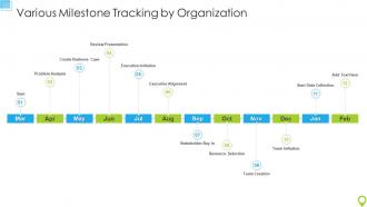 Various Milestone Tracking By Organization
