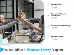 Various offers in employee loyalty programs