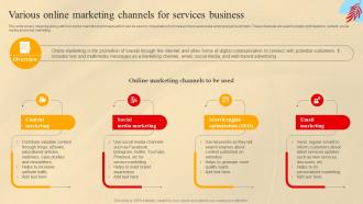 Various Online Marketing Channels For Services Business Social Media Marketing