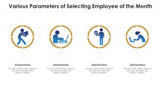 Various parameters of selecting employee of the month infographic template