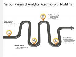 Various phases of analytics roadmap with modeling