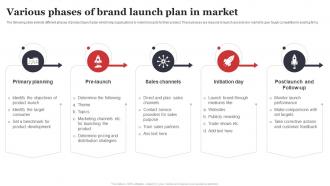 Various Phases Of Brand Launch Plan In Market