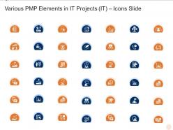 Various pmp elements in it projects it icons slide