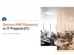 Various PMP Elements In It Projects It Powerpoint Presentation Slides