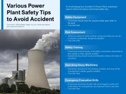 Various power plant safety tips to avoid accident