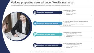 Various Properties Covered Under Wealth Insurance