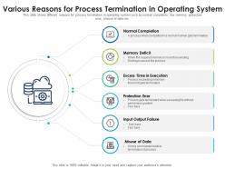 Various reasons for process termination in operating system