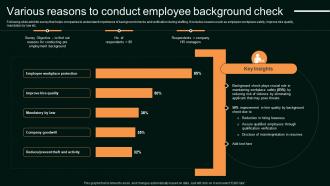 Various Reasons To Conduct Employee Background Check Enhancing Organizational Hiring