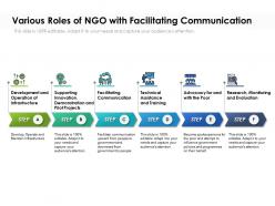 Various Roles Of NGO With Facilitating Communication