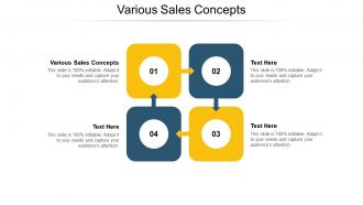 Various sales concepts ppt powerpoint presentation infographic template icon cpb