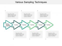 Various sampling techniques ppt powerpoint presentation layouts display cpb