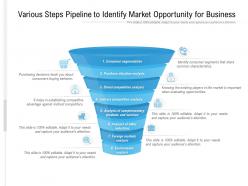 Various steps pipeline to identify market opportunity for business
