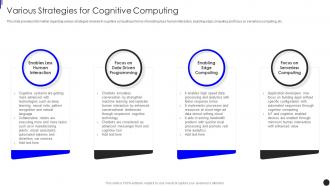 Various Strategies For Cognitive Computing Implementing Augmented Intelligence