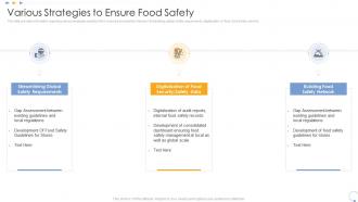 Various strategies to ensure food safety elevating food processing firm quality standards
