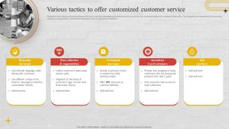 Various Tactics To Offer Customized Customer Service Churn Management Techniques