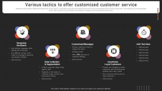Various Tactics To Offer Customized Customer Strengthening Customer Loyalty By Preventing