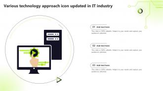 Various Technology Approach Icon Updated In It Industry