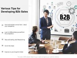 Various tips for developing b2b sales