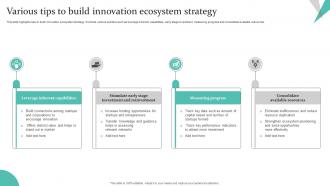 Various Tips To Build Innovation Ecosystem Strategy
