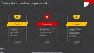 Various Tips To Coordinate Employees Tasks Internal Marketing Strategy To Increase Brand Awareness MKT SS V