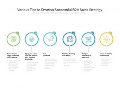 Various tips to develop successful b2b sales strategy