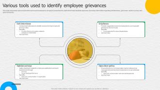 Various Tools Used To Identify Employee Grievances